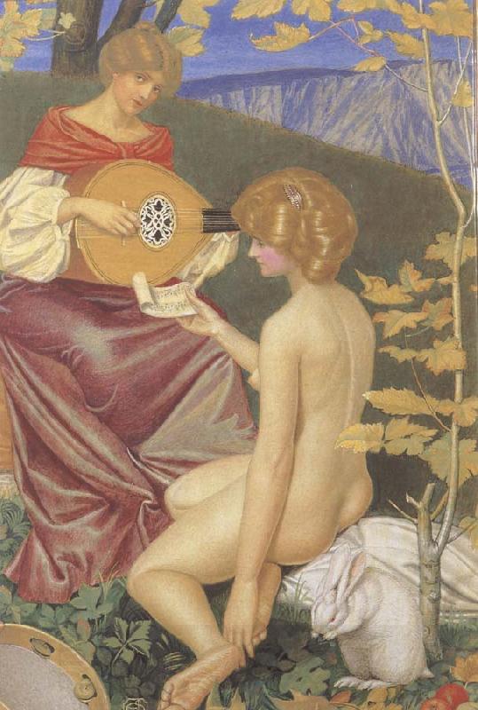 Joseph E.Southall Music oil painting picture